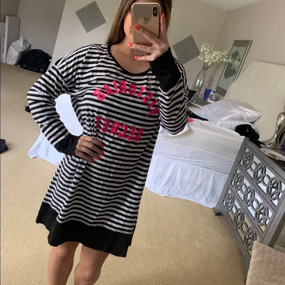 Victoria Secret Stripe Pj